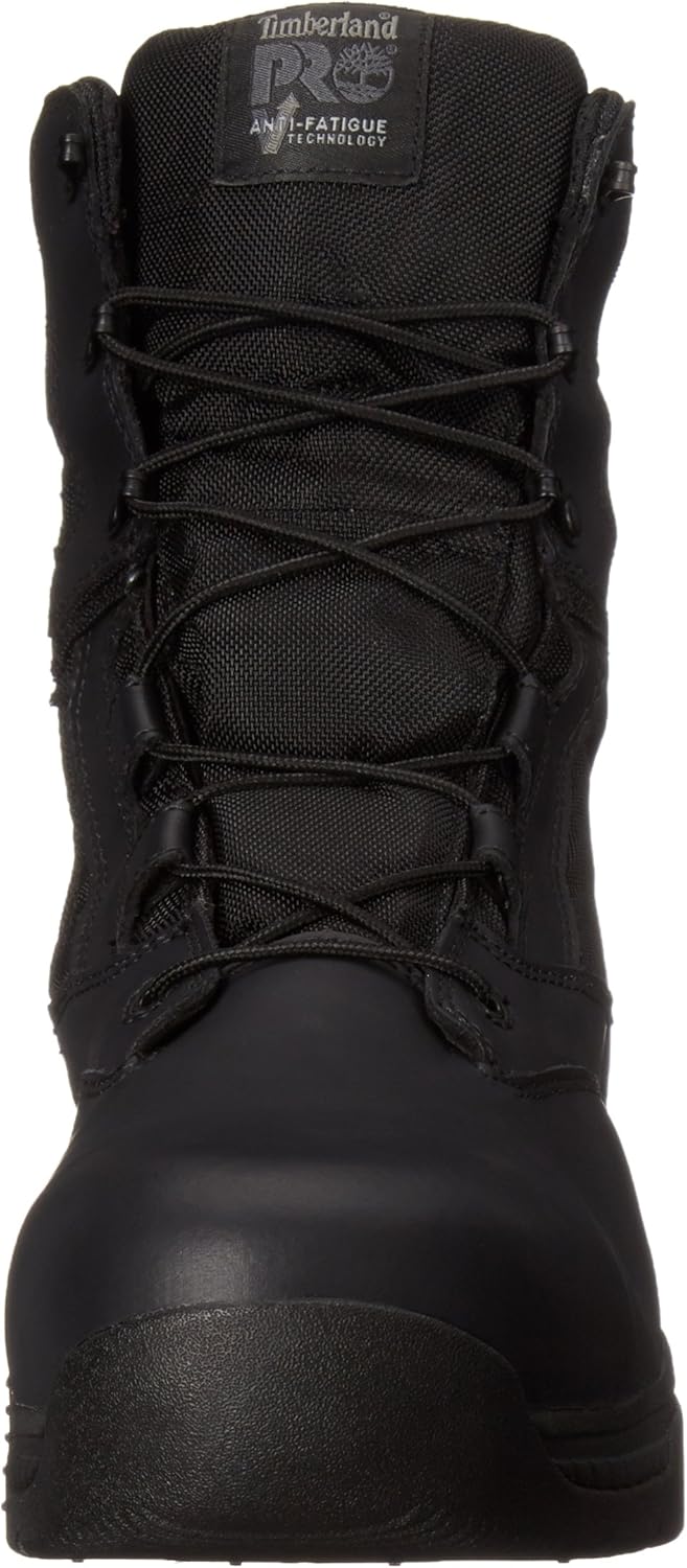 Мужские ботинки Timberland PRO 8 Valor с композитным носком и боковой молнией, водонепроницаемые, черный — фото 2