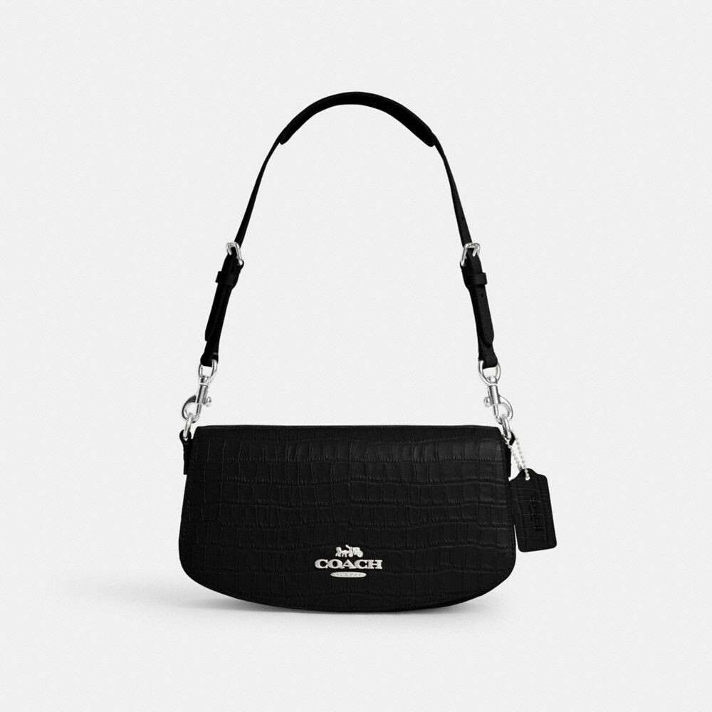 

Сумка через плечо Андреа COACH, серебряный/черный