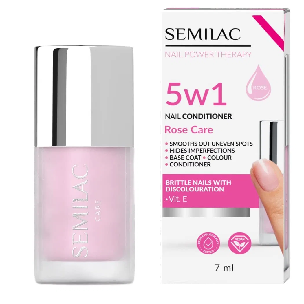 Кондиционер для ногтей Semilac 5-в-1 Rose Care 7 мл Semilac, Rose Care