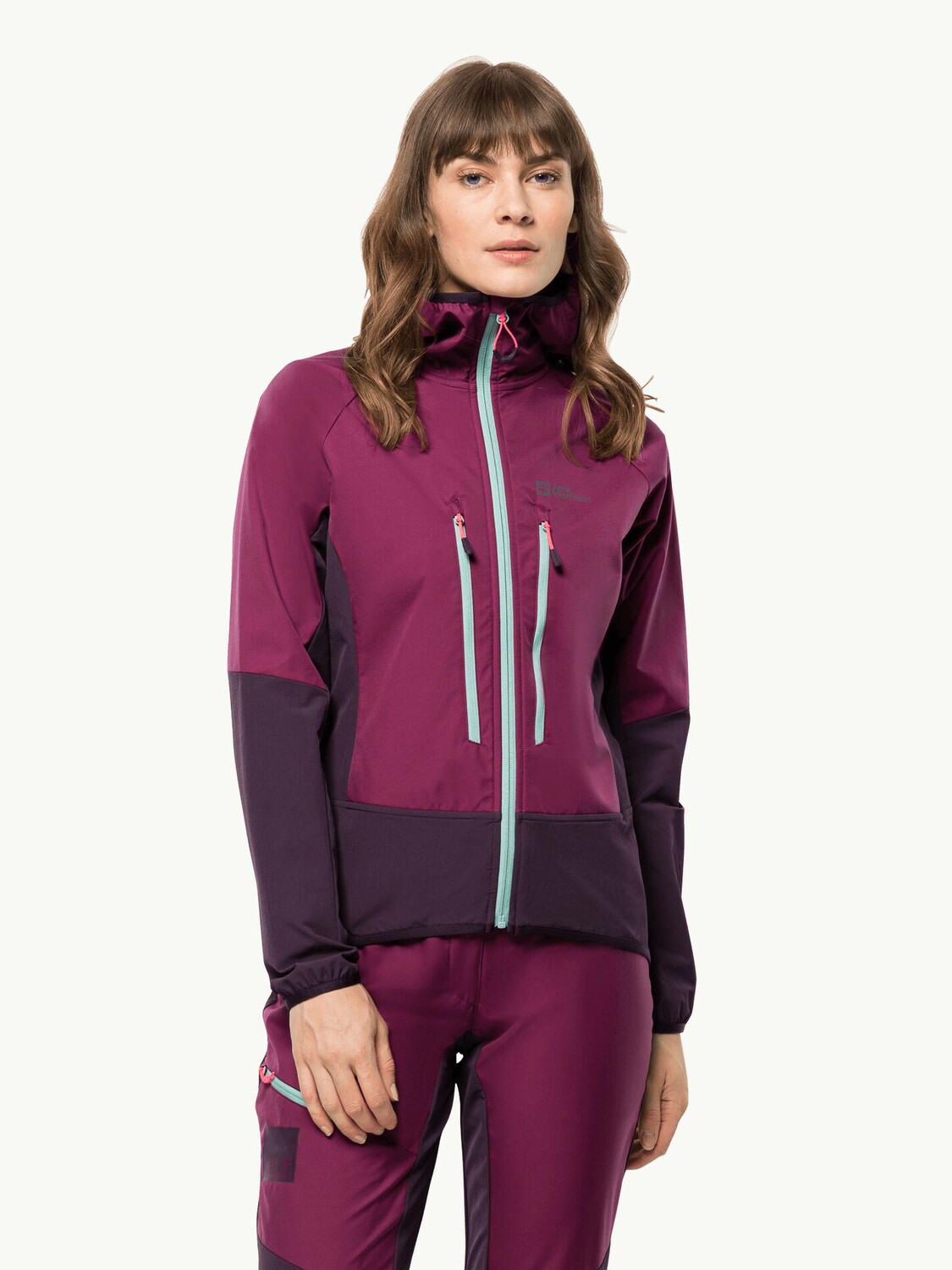 

Куртка Jack Wolfskin ALPSPITZE HOODY W, фиолетовый
