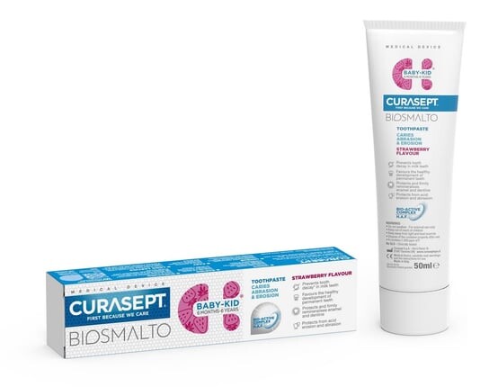 

Детская зубная паста Baby-Kid Клубника, 50 мл Curasept, Biosmalto, Curaprox