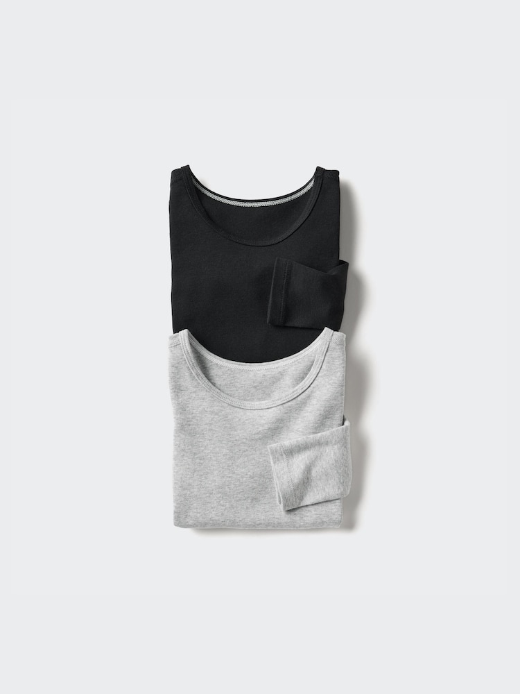 

Лонгслив для малышей набор из 2 шт. Uniqlo, серый