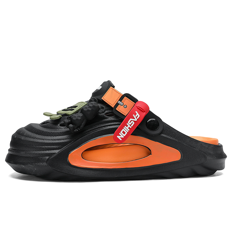 

DIKENROK Клоги мужские черно-оранжевые, цвет Black Orange