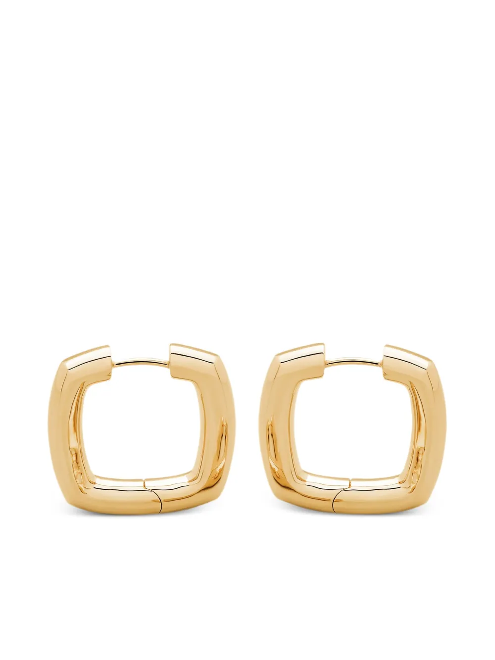 

Квадратные серьги-кольца Tom Wood, желтый