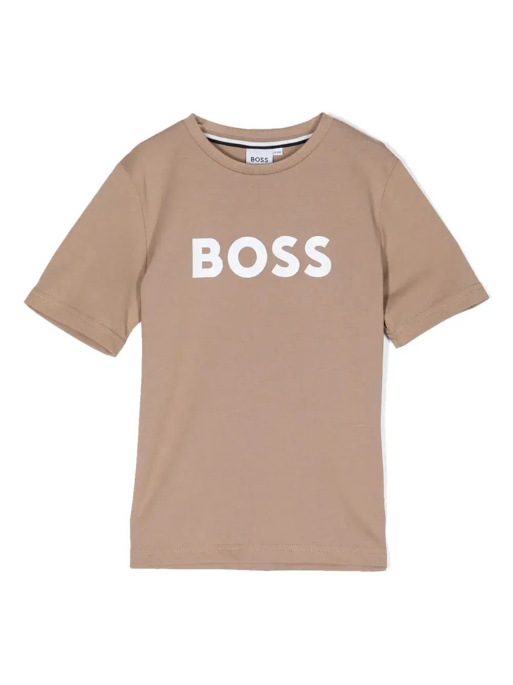 

Футболка с логотипом BOSS Kidswear, коричневый