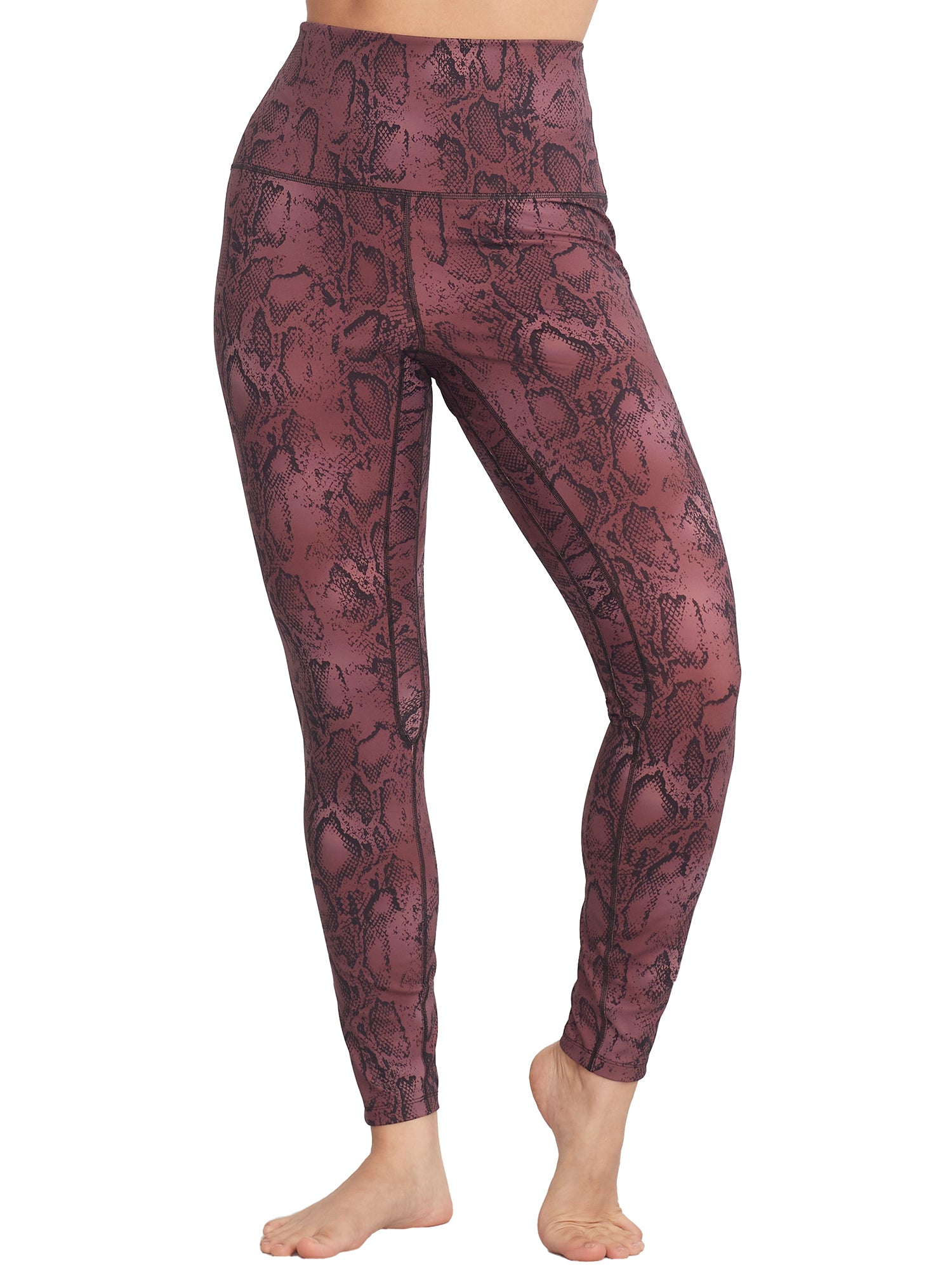 

Леггинсы для йоги Body Up женские, цвет maroon snakeskin