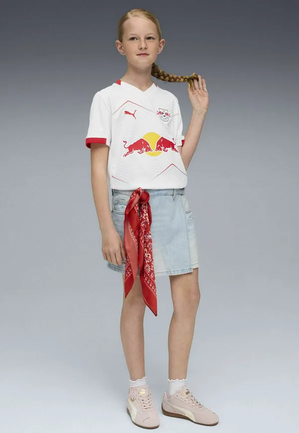 Футболка с принтом rb leipzig 25/26 heimtrikot Puma, White-For All Time Red