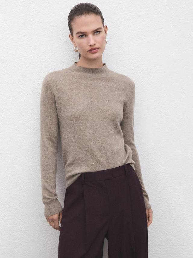 

Бронко Спаркл джемпер Mango, Pastel Grey