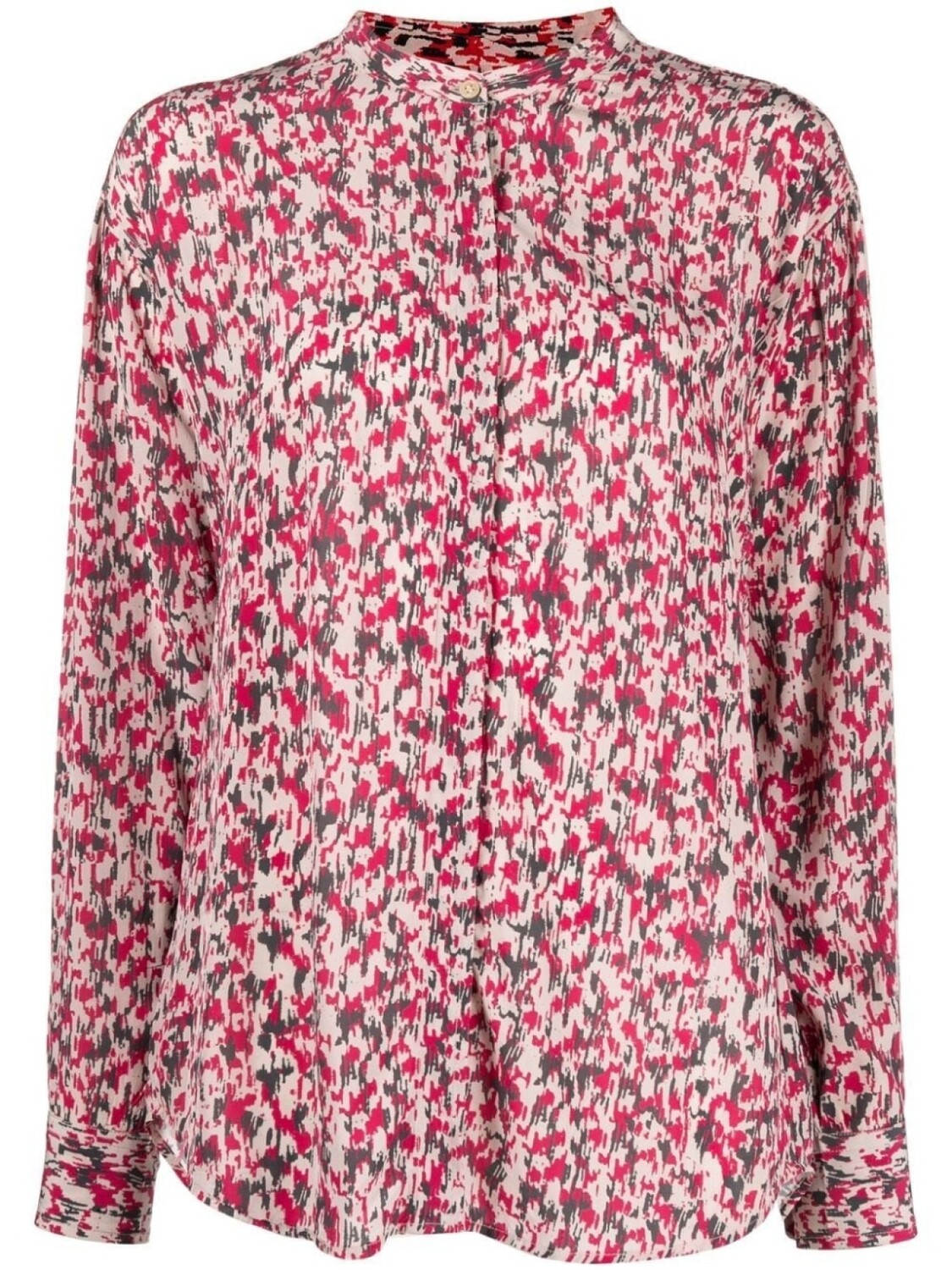 

Marant Étoile блузка на пуговицах с узором, розовый