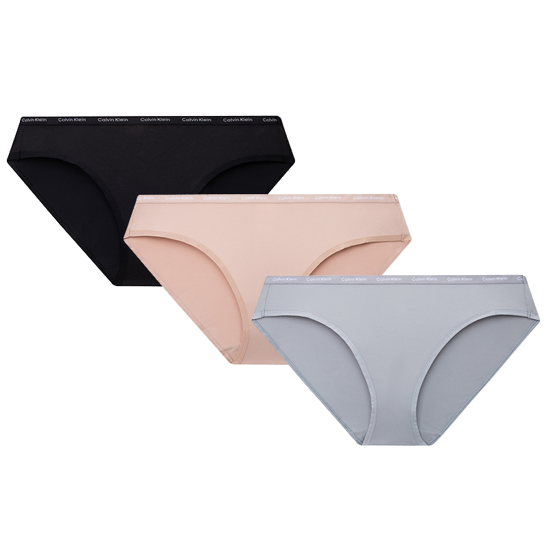 

Кальсоны женские CALVIN KLEIN 3 штуки, E5C-космический чёрный/звёздный серый/тёмно-бежевый