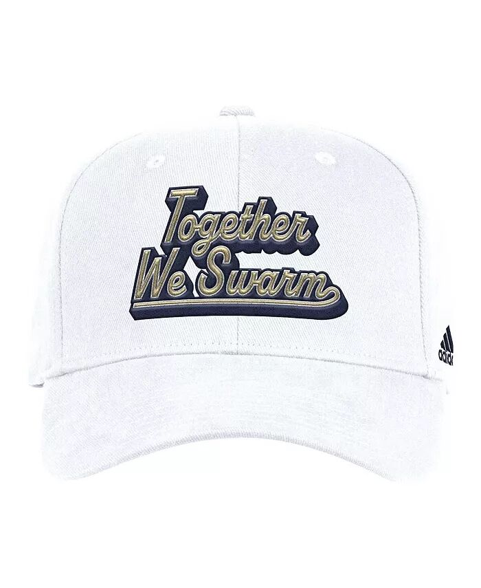 

Мужская белая кепка Georgia Tech Yellow Jackets Chant Flex adidas