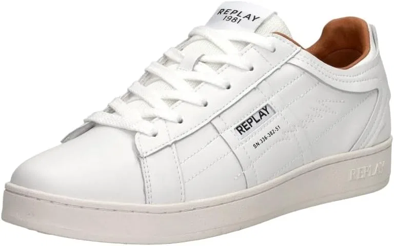 Кроссовки Replay Herren Smash Pro LavySneaker, 061 White — фото 2
