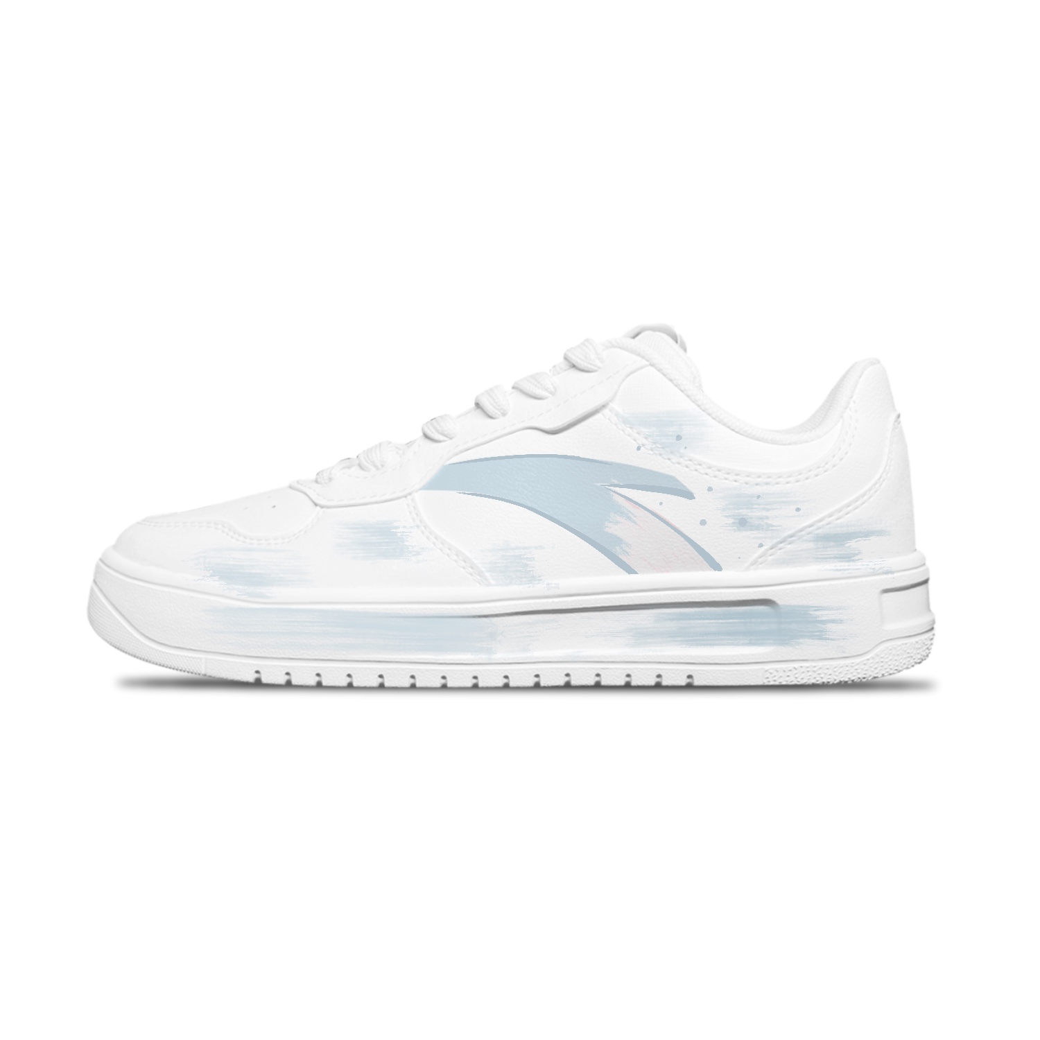 

расслабленные нескользящие устойчивые к истиранию низкие кроссовки для скейтбординга unisex ANTA, светло-синий