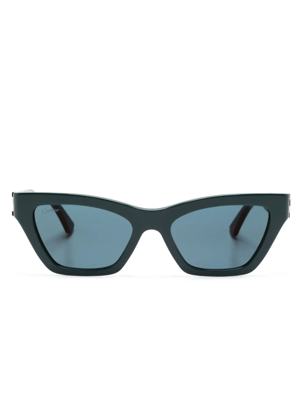 

Солнцезащитные очки в прямоугольной оправе с логотипом Cartier Eyewear, синий