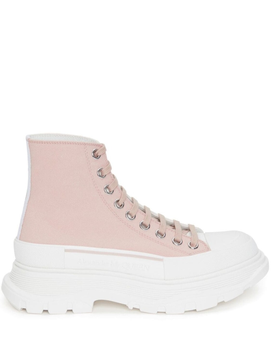 

Alexander McQueen высокие кеды Tread Slick, розовый