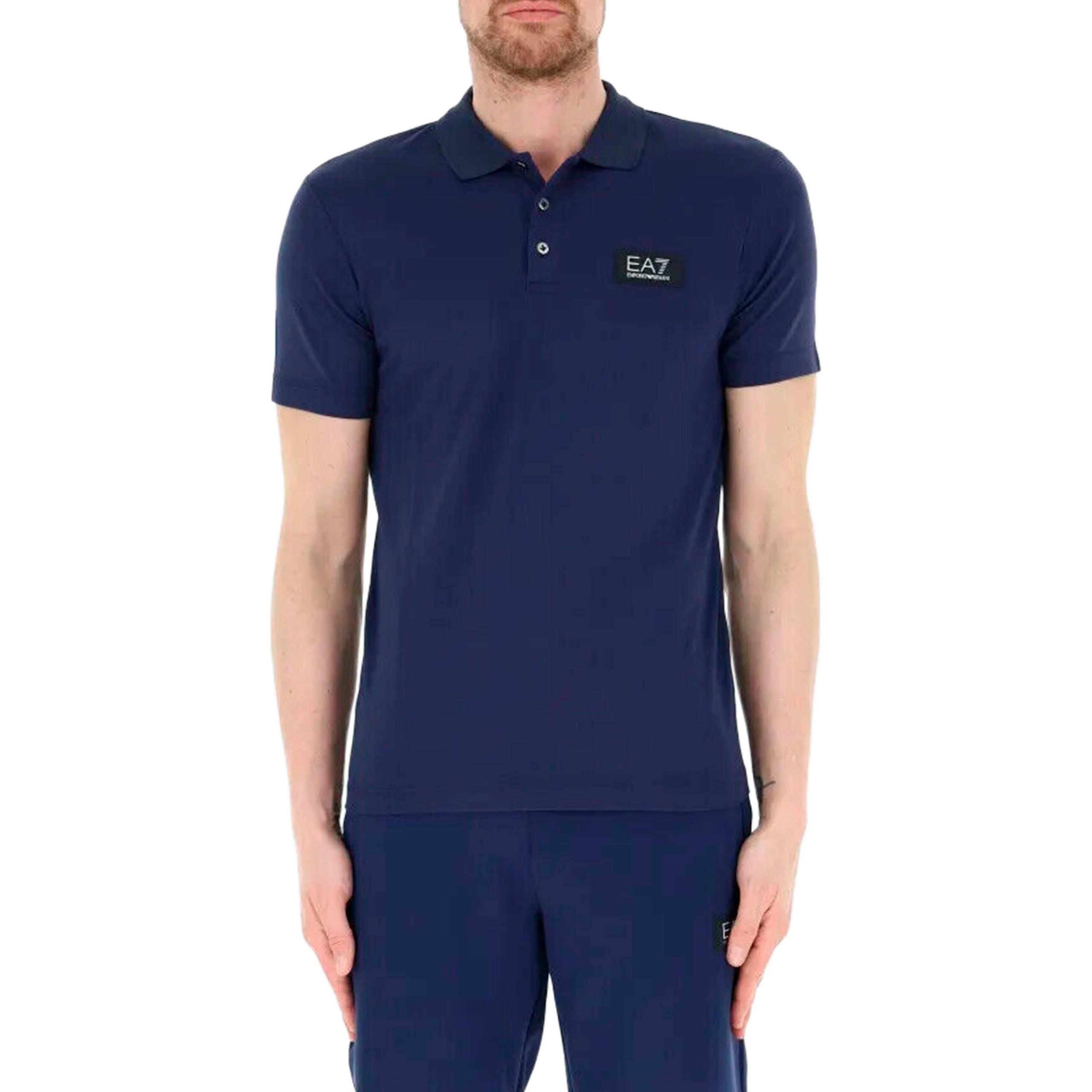 

Мужская поло EMPORIO ARMANI, темно-синий