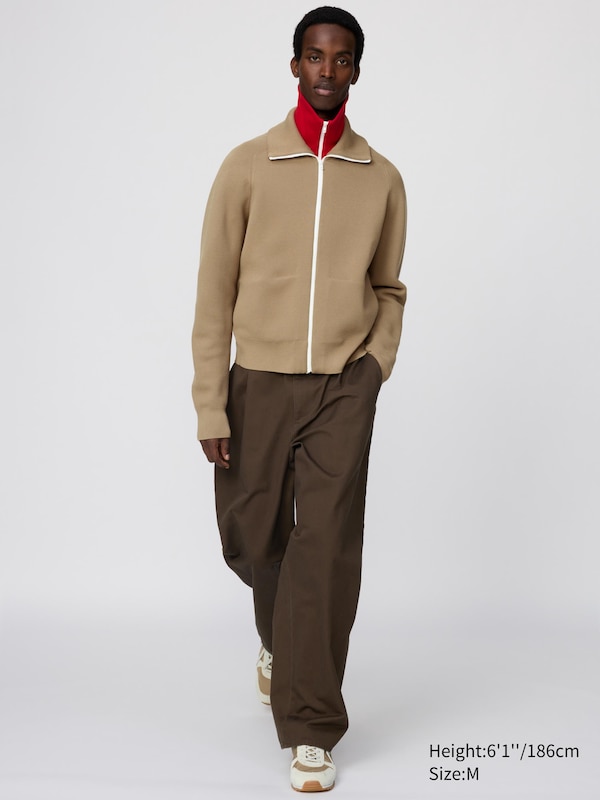 Кардиган Milano Rib на молнии Uniqlo, 32 beige — фото 3
