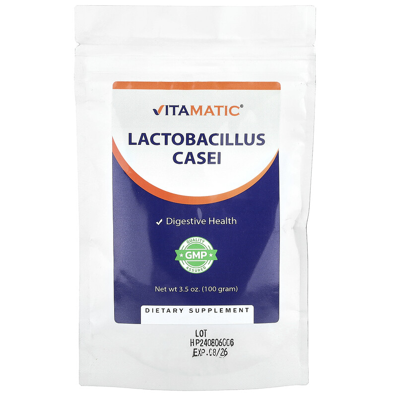 

Vitamatic, Лактобактерии казеи, 100 г (3,5 унции)