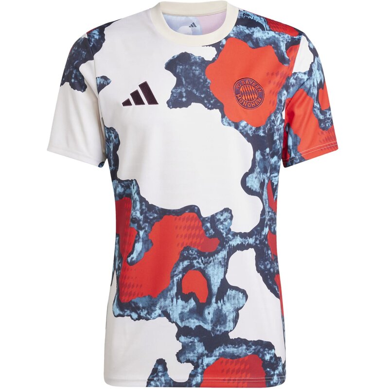 

Футболка болельщика ФК Бавария Мюнхен 24/25, предматчевая футболка Adidas, мультиколор