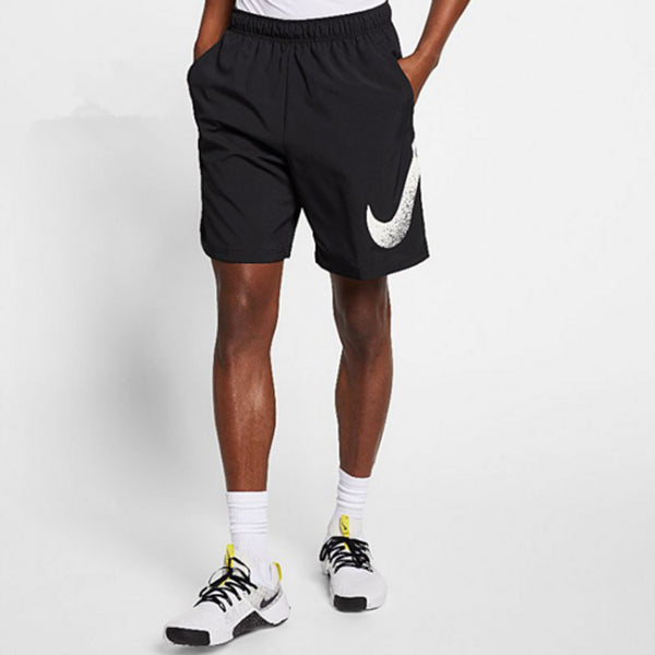 Шорты men's large swoosh sports black shorts Nike, черный — фото 4