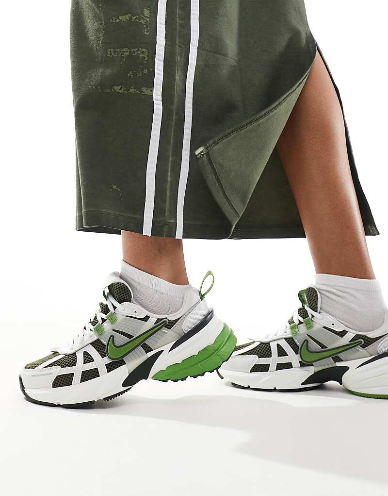 

Бело-зеленые кроссовки Nike– V2K–, Зеленый, Бело-зеленые кроссовки Nike– V2K–