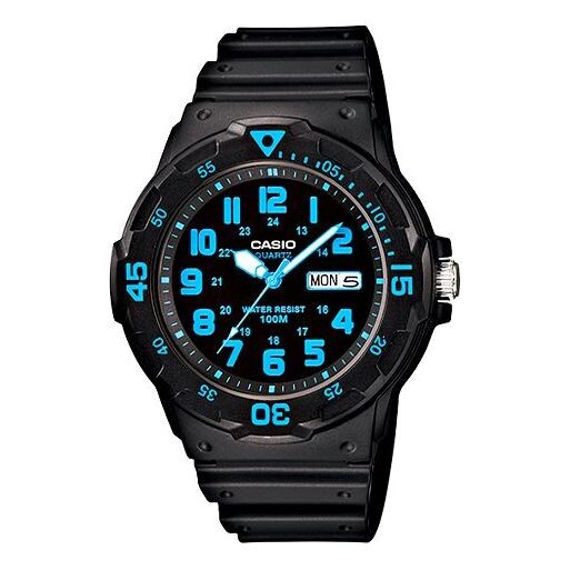 

Часы CASIO Sports Quartz Mens Black/Blue Analog, черный