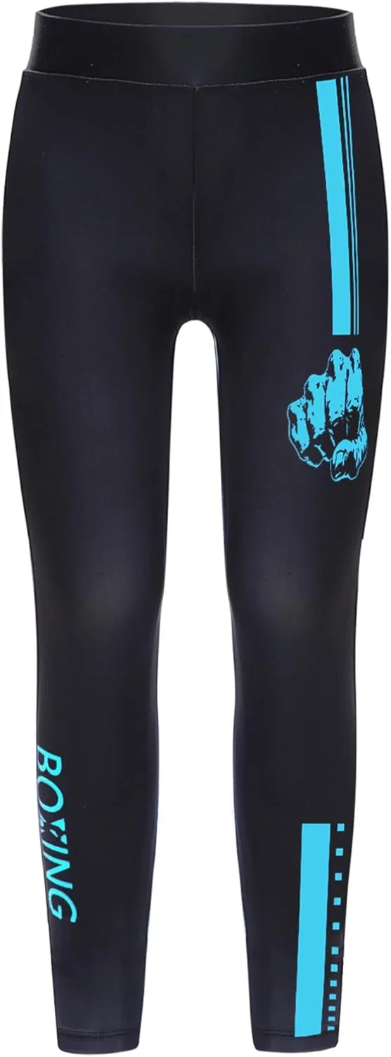 Леггинсы спортивные для мальчиков dPois, Light Blue