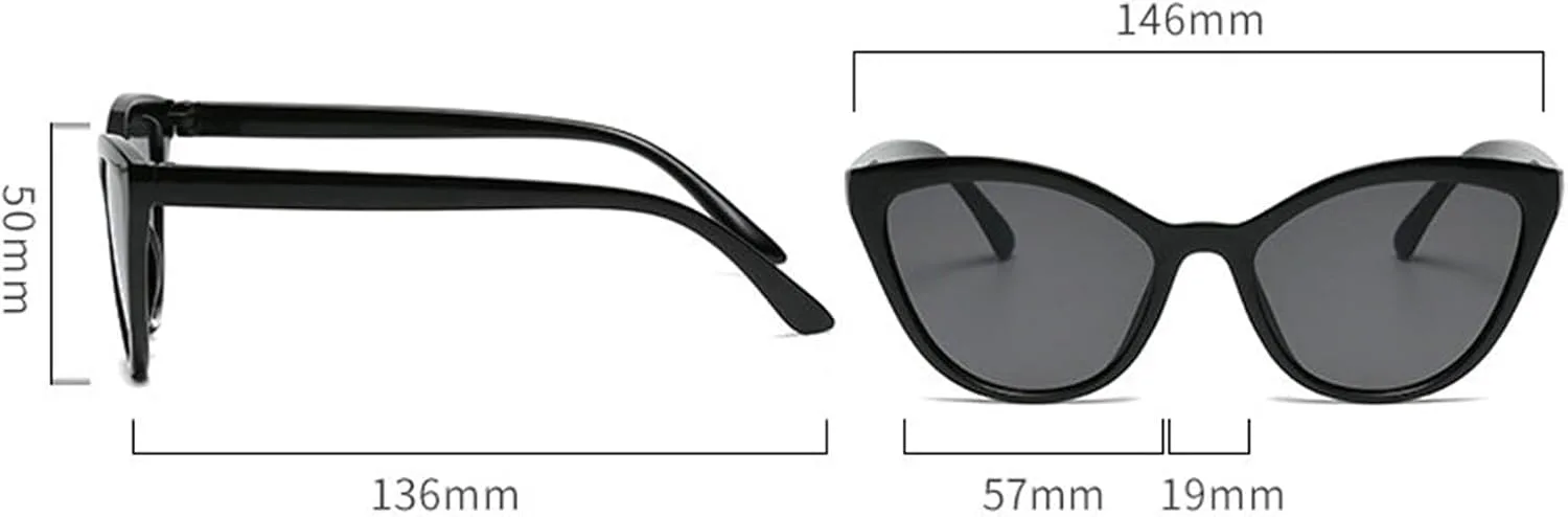 

Солнцезащитные очки «Кошачий глаз» от Helena Trendy для женщин, модель 2025, роскошные винтажные черные солнцезащитные очки с градиентной защитой UV400, C7