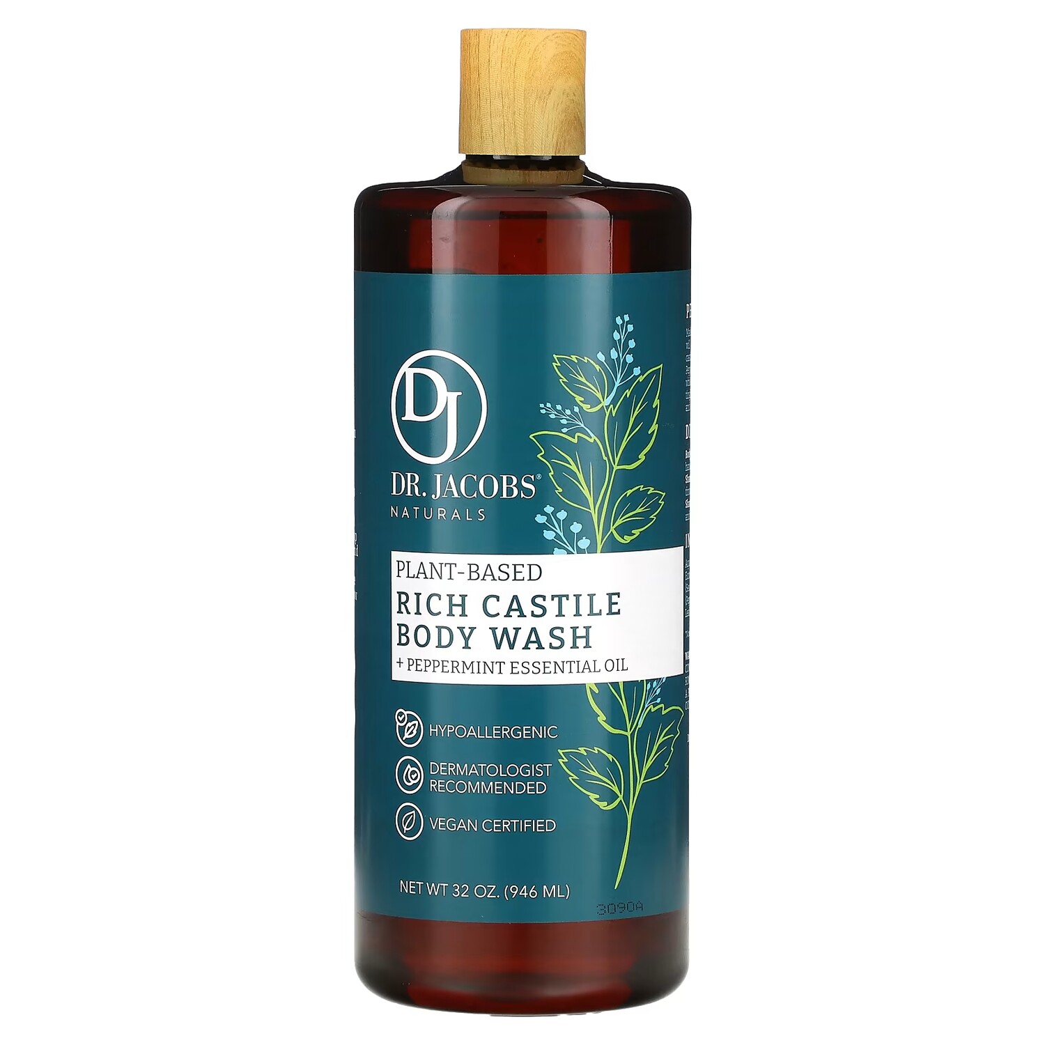 

Гель для душа Dr. Jacobs Naturals с эфирным маслом перечной мяты, 946 мл