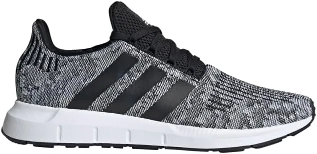 Мужские кроссовки для бега Adidas Swift Run 1.0, черно-белый — фото 4