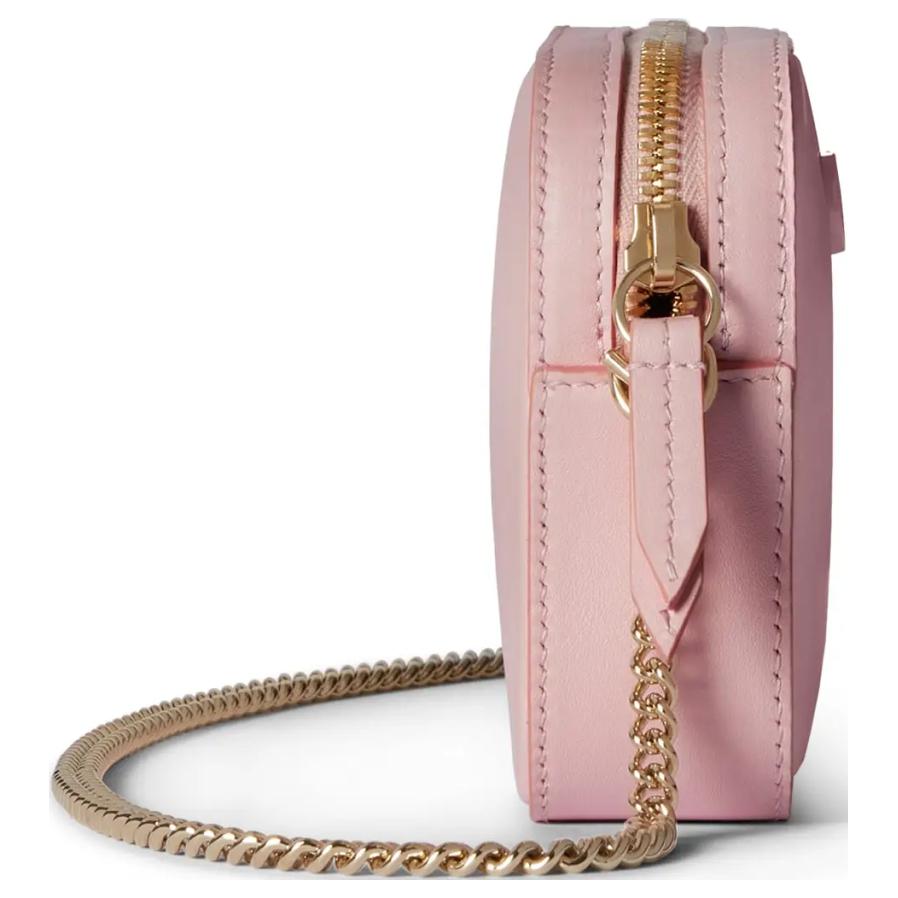 Женская кожаная сумка через плечо GUCCI, светло-розовая — фото 3
