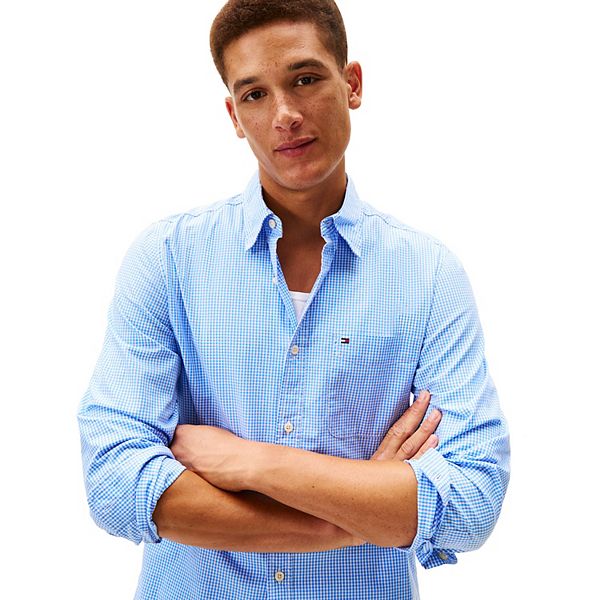 Мужская рубашка с длинным рукавом в клетку Tommy Hilfiger, Blue Spell — фото 2