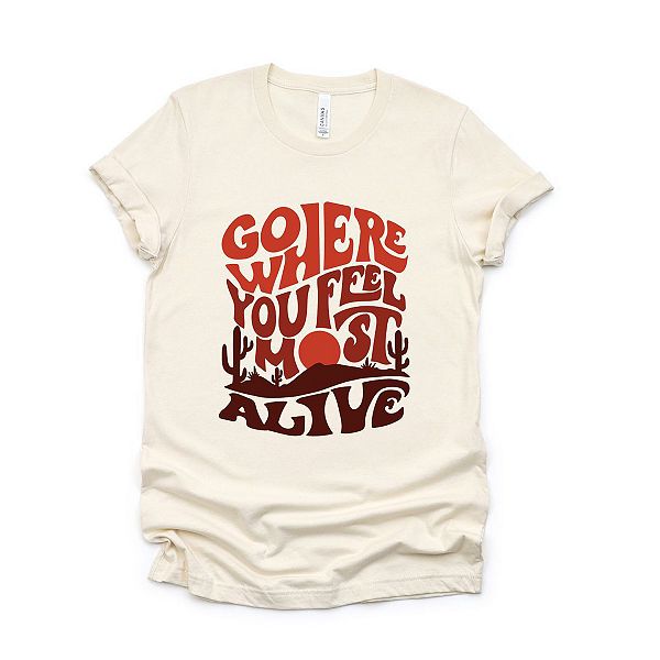 

Футболка с принтом Go where you feel most alive desert Simply Sage Market, Cream, Зеленый, Футболка с принтом Go where you feel most alive desert Simply Sage Market, Cream