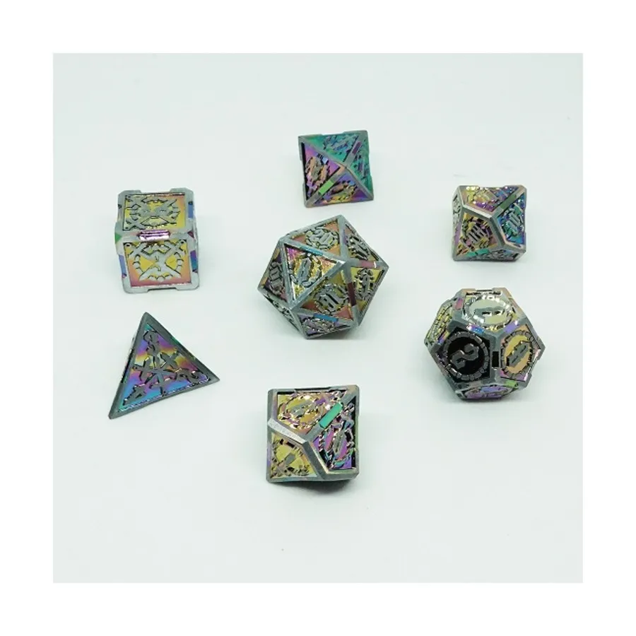 

Поли комплектные призматические рычаги (7), Metal Dice (Chronicle Cards)