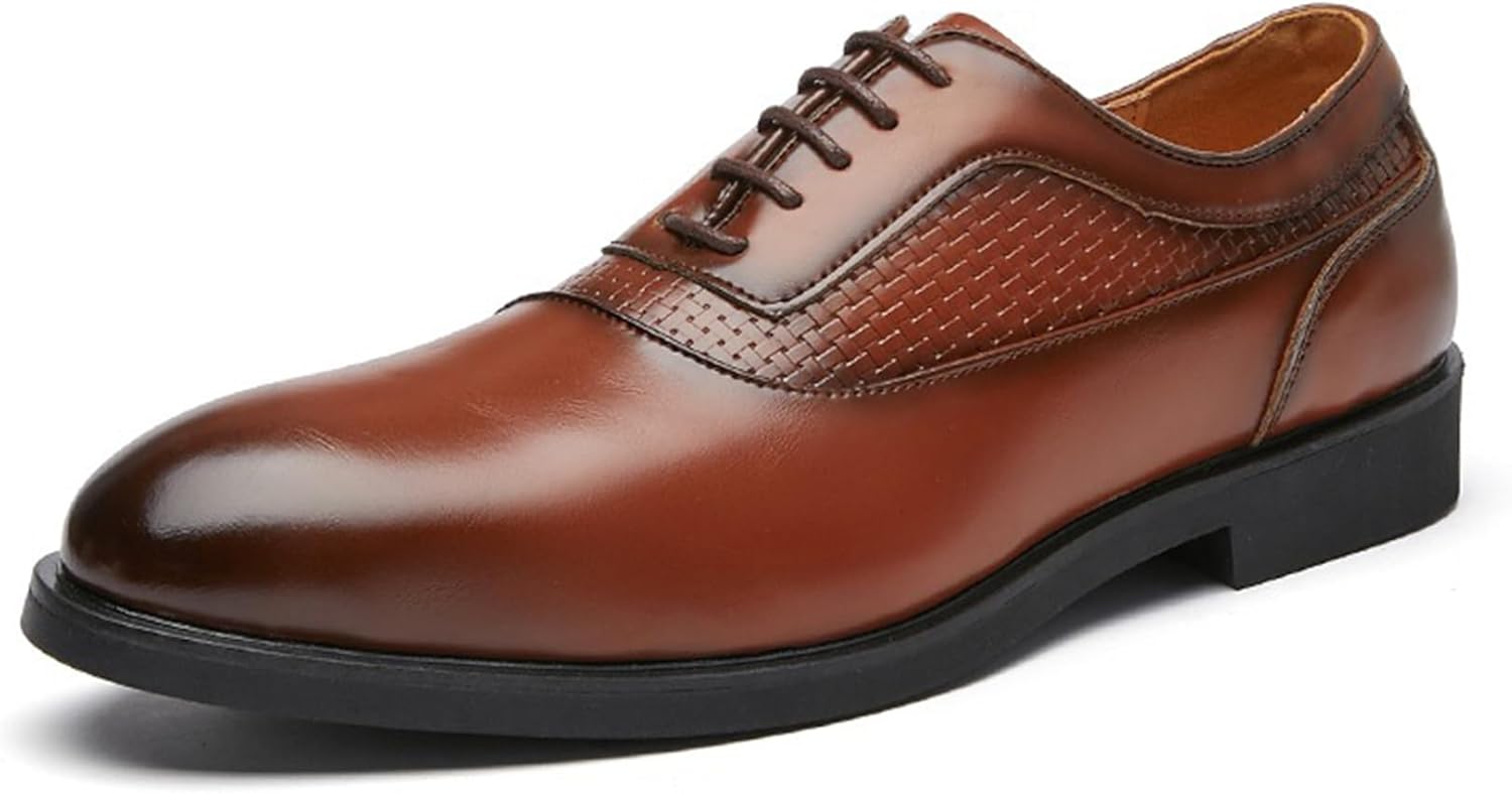 

Мужские классические черные туфли ADMLZQQ Oxford из высокоглянцевой кожи