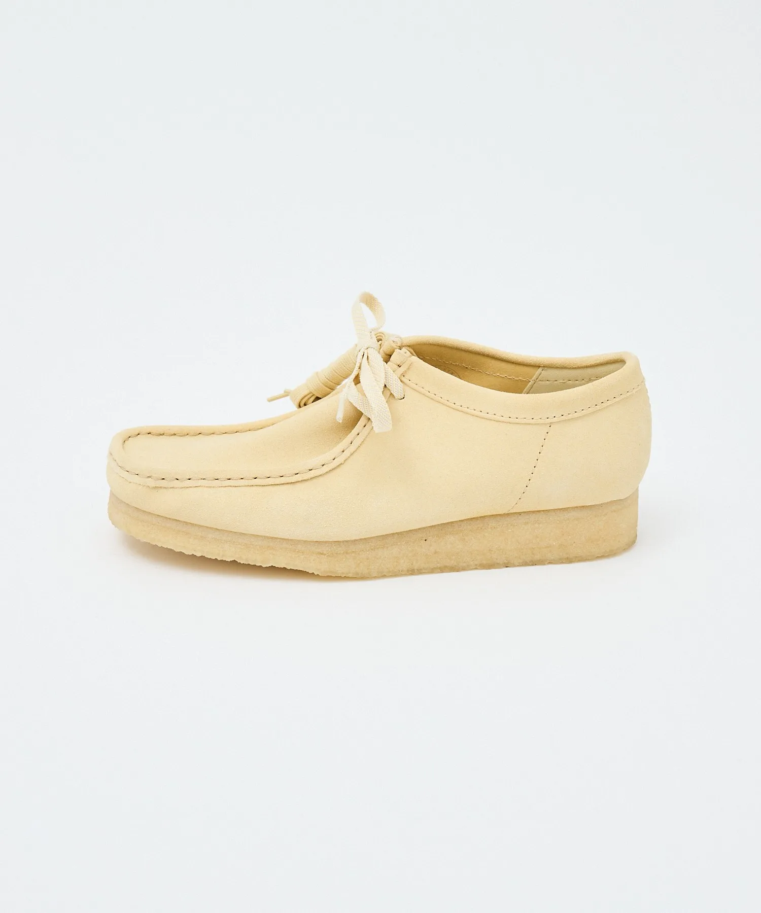 Унисекс мокасины из замши Clarks Wallabee розовые — фото 4