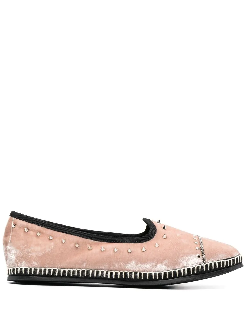 Бархатные лоферы Otium Giuseppe Zanotti, розовый