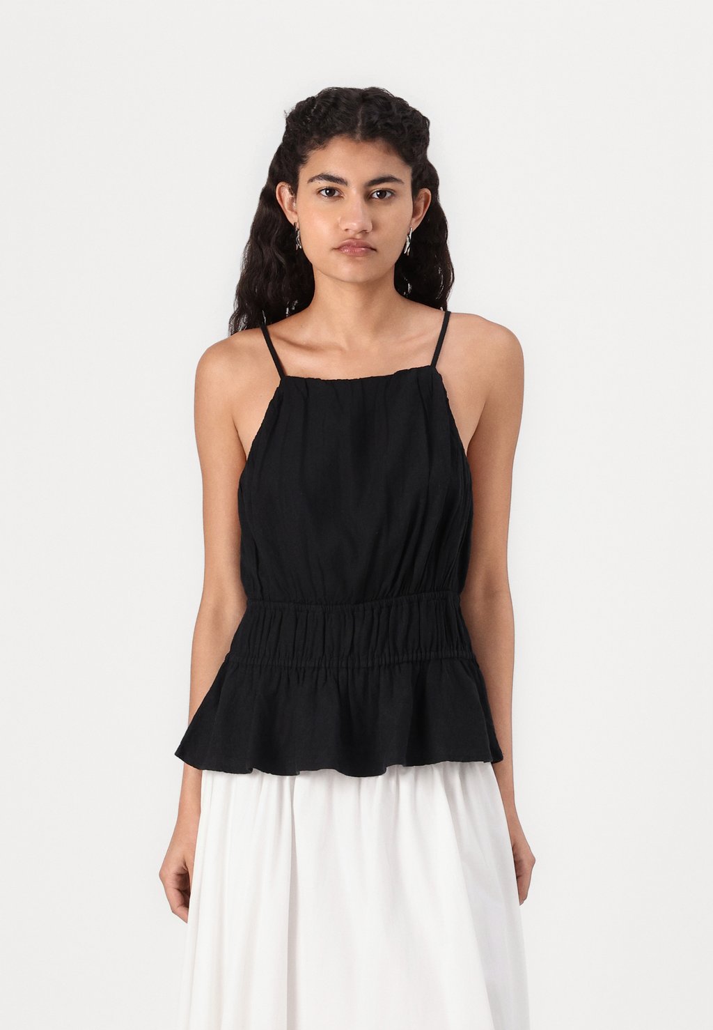 

Топ BARE HALTER Abercrombie & Fitch, черный