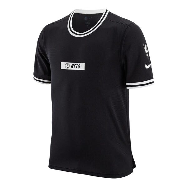 

Футболка Nike x Nba Dri-fit Brooklyn Nets Courtside T-Shirt 'Black', черный