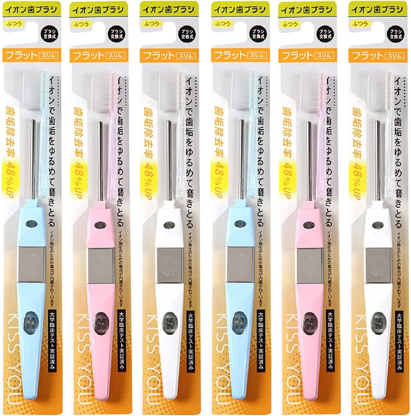 Набор ресниц Kiss You Flat Slim Main Unit x 6 Health & Beauty