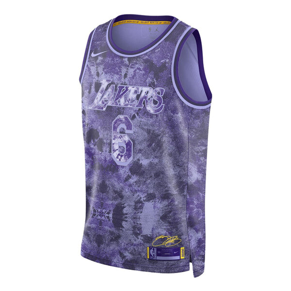 

Майка Nike x NBA LeBron James Los Angeles Lakers 22/23 Dri-FIT Swingman Jersey 'Purple', фиолетовый