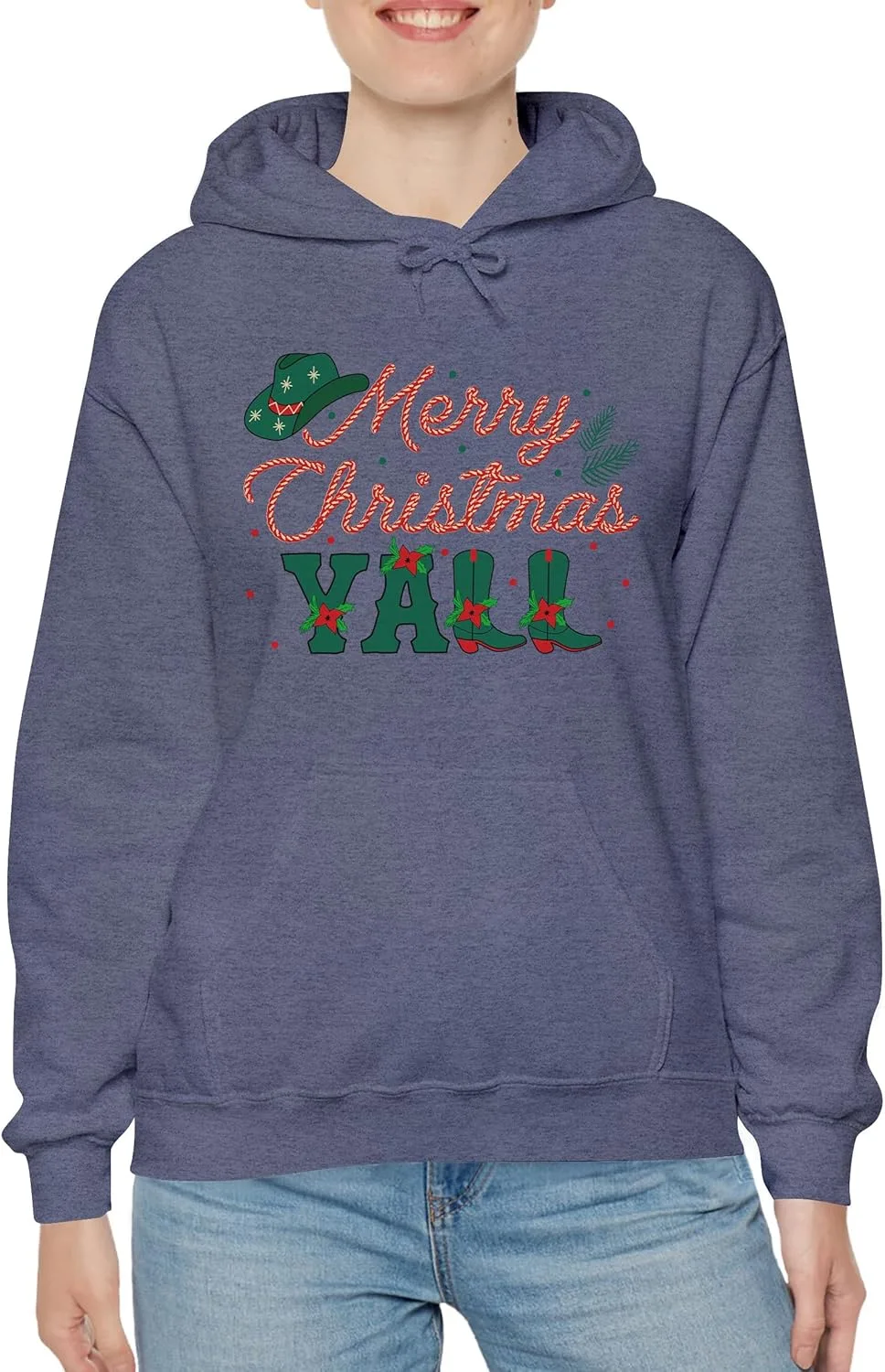 

Толстовка с капюшоном NACRE APPAREL Merry Christmas Y'All