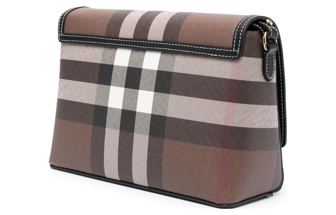 Женская поясная сумка Burberry из полиуретана, цвет шоколад — фото 2