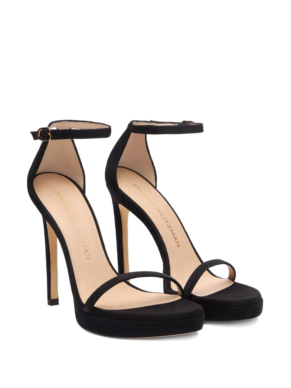 Босоножки Nudist Disco на каблуке 120 мм Stuart Weitzman, черный — фото 2