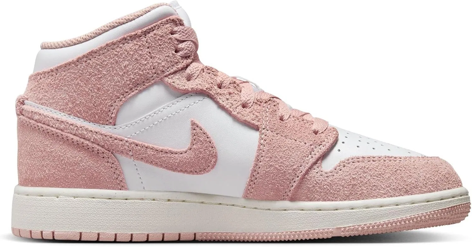 Кроссовки Nike Air Jordan 1, белый/парус/легендарный розовый — фото 3