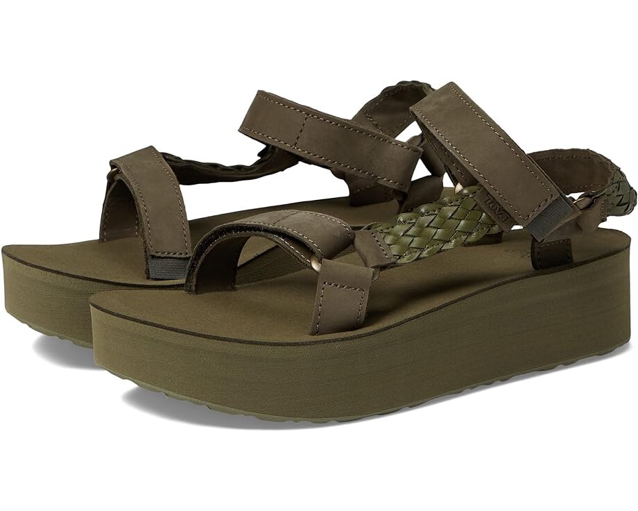

Сандалии Teva Flatform Universal Interweave, оливковый
