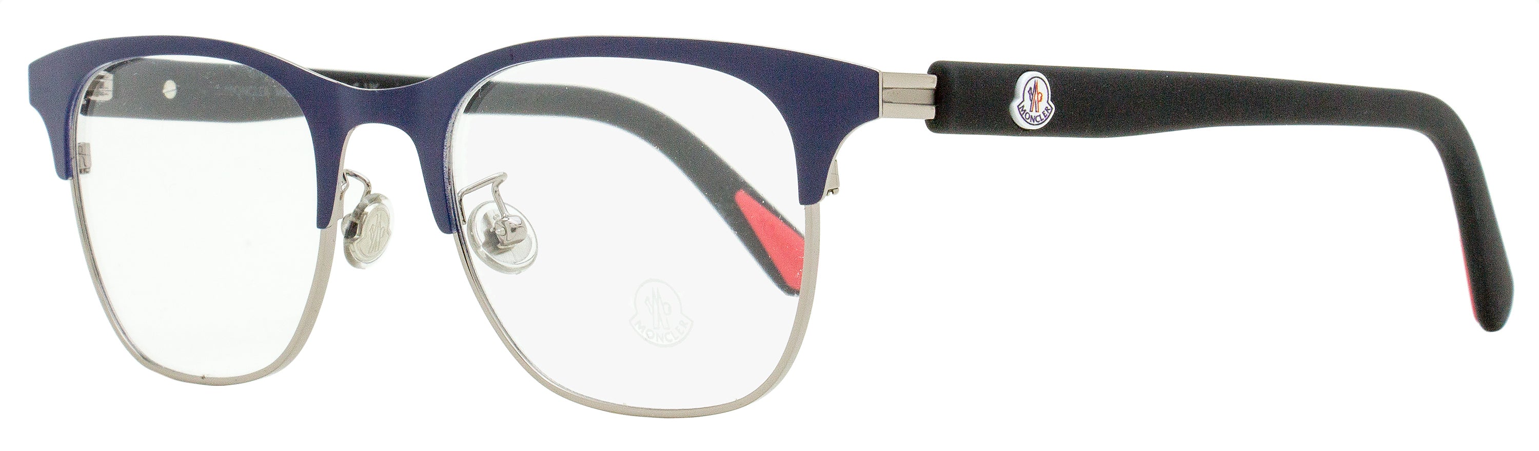 

Moncler Мужские прямоугольные очки ML5193H 090 Синие/черные 51 мм
