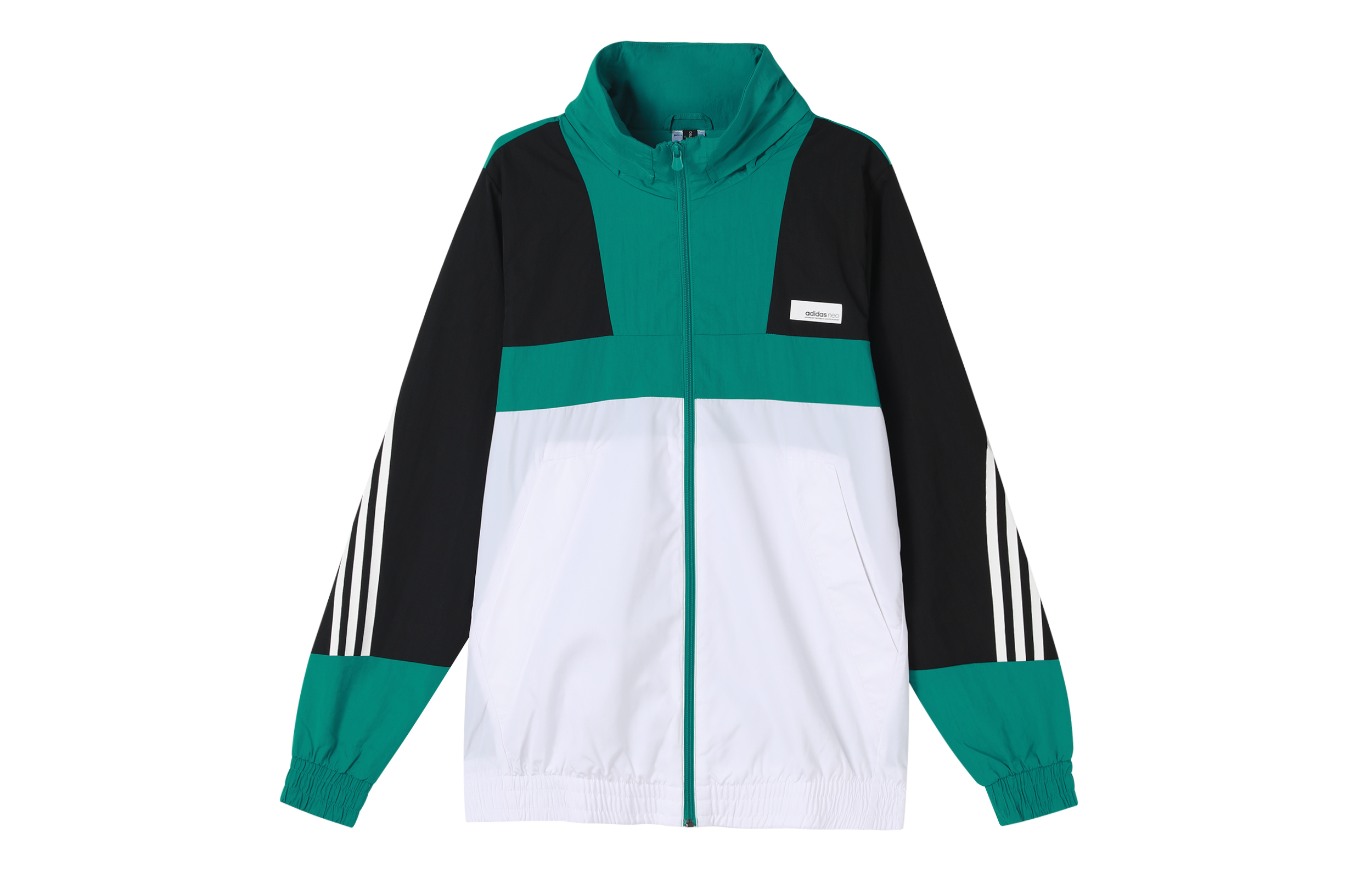 

Adidas Neo Куртка мужская белые зеленая многоцветная
