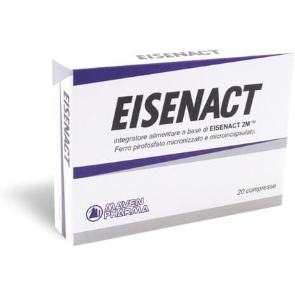 

Eisenact Железосодержащая добавка 20 таблеток Maven Pharma