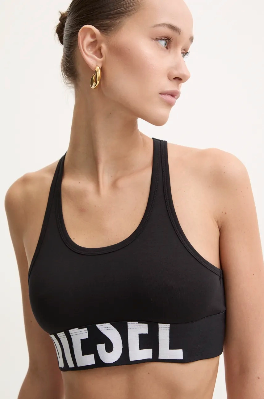 Спортивный бюстгальтер UFSB-COTTON-RACE-BRALETTE Diesel, черный — фото 4